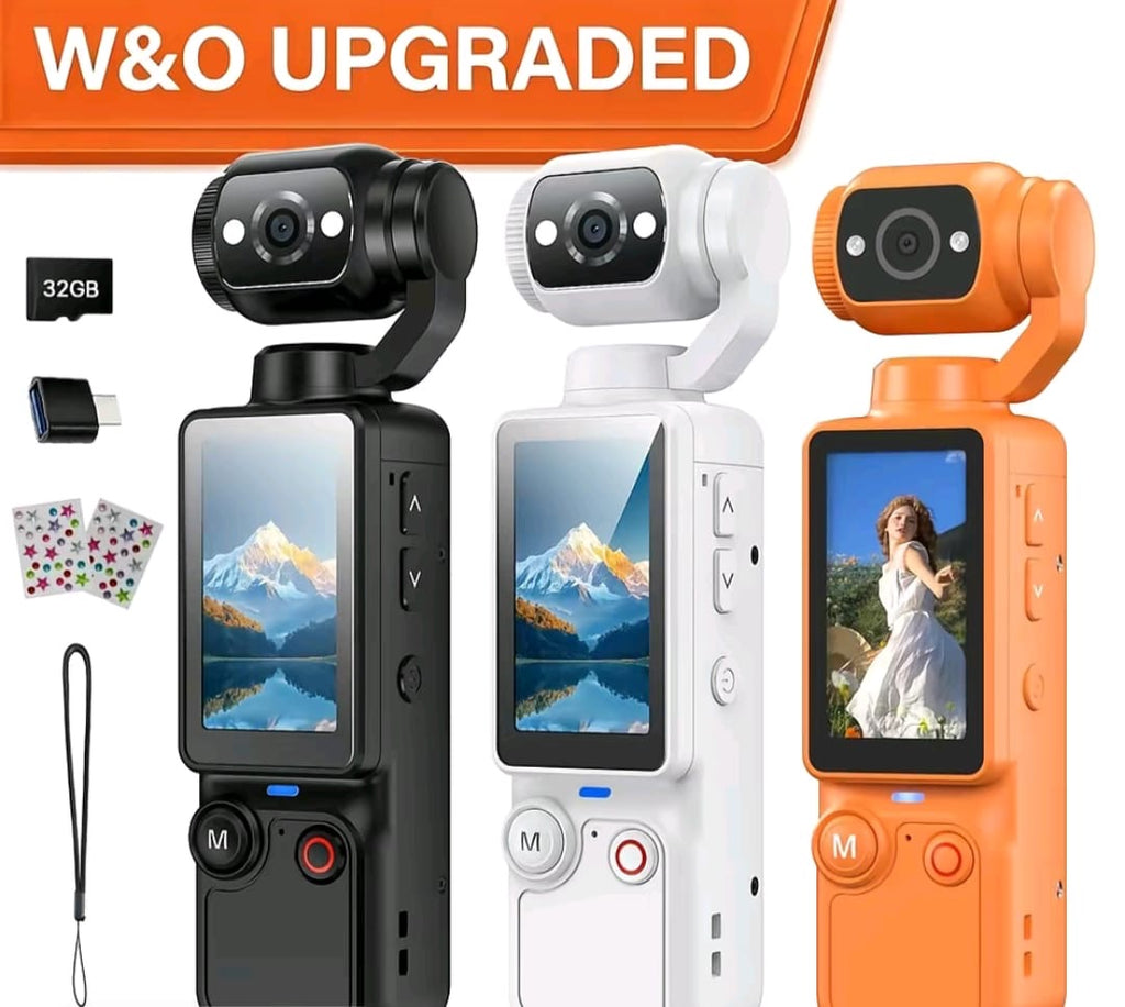 Upgraded Vlogging Camera with 32GB Card, Video Recorder, Digital Vlogging Camera with 180° Rotating Lens, Full Body Camera for Vlogging, Travel & Daily Life Recording, Camcorder, Christmas Gift